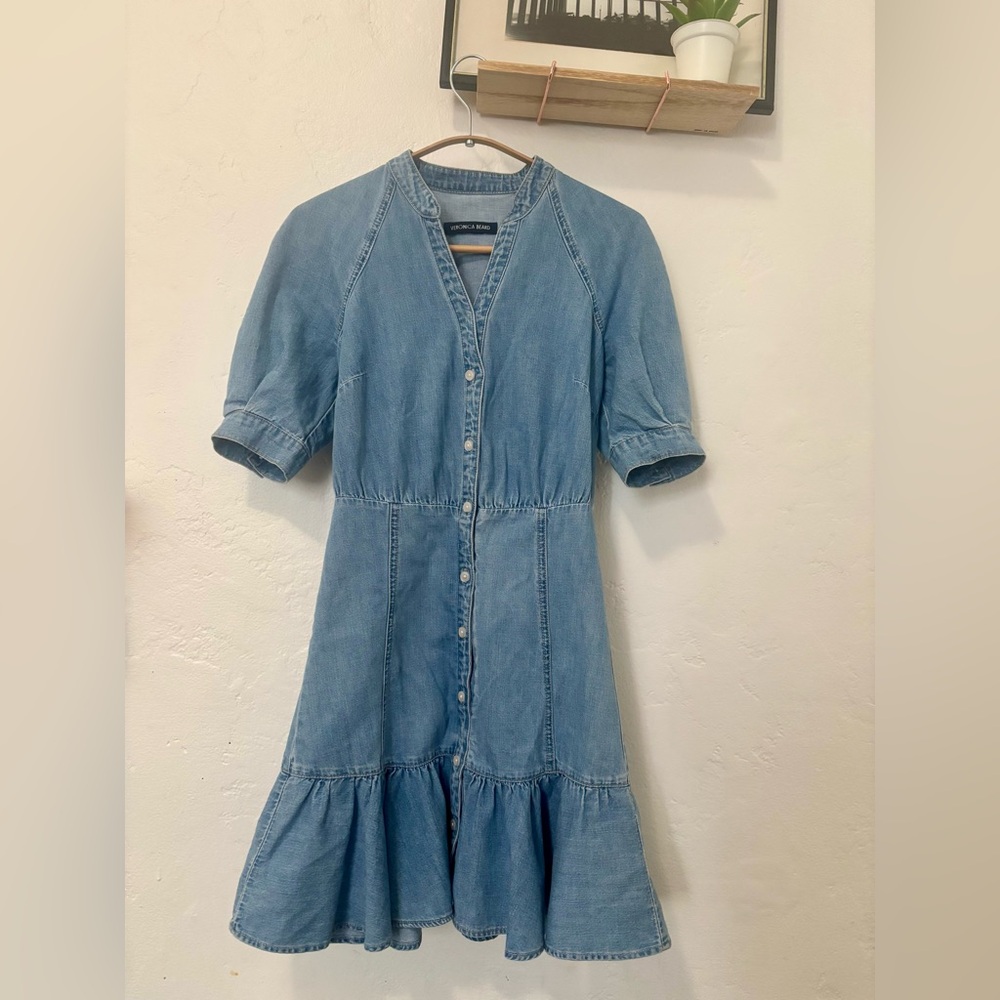 Veronica Beard Light Blue Denim Dress